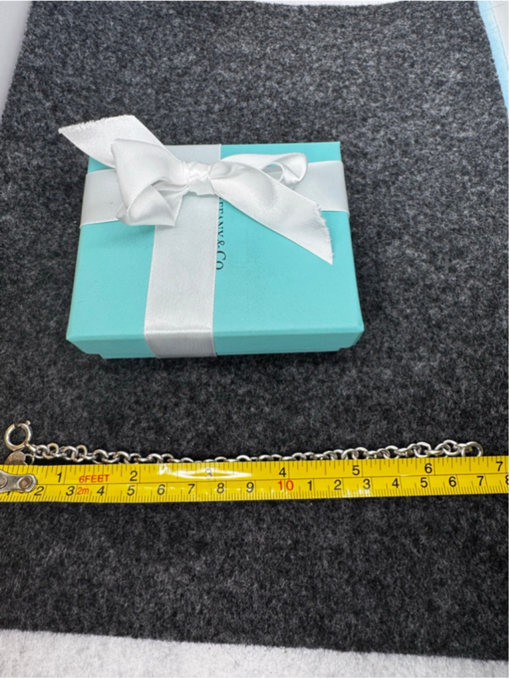 Tiffany & Co. Silver Return to Tiffany Heart Tag Bracelet 7” - Picture 6 of 9